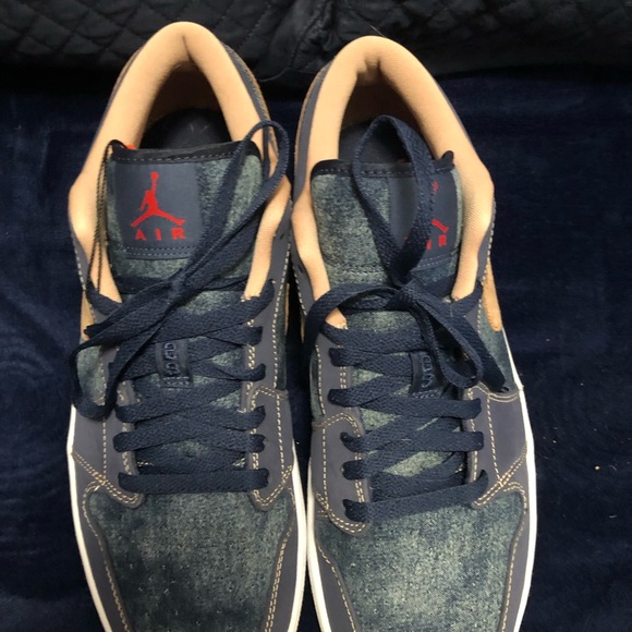 Nike Air Jordan 1 Low SE Denim - MENS Size 12.5 - NEW WITH BOX! - Picture 4 of 9